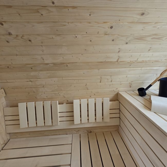 Saunaraum im Kombi-Fass