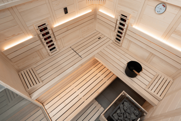 Innenraumansicht der Saunakabine Atlanta All In
