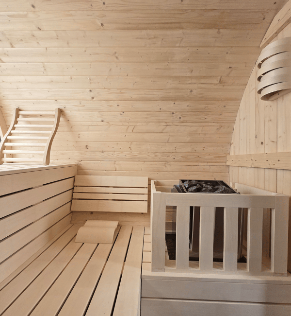 Ansicht des Saunaraum im Panorama Kombinats
