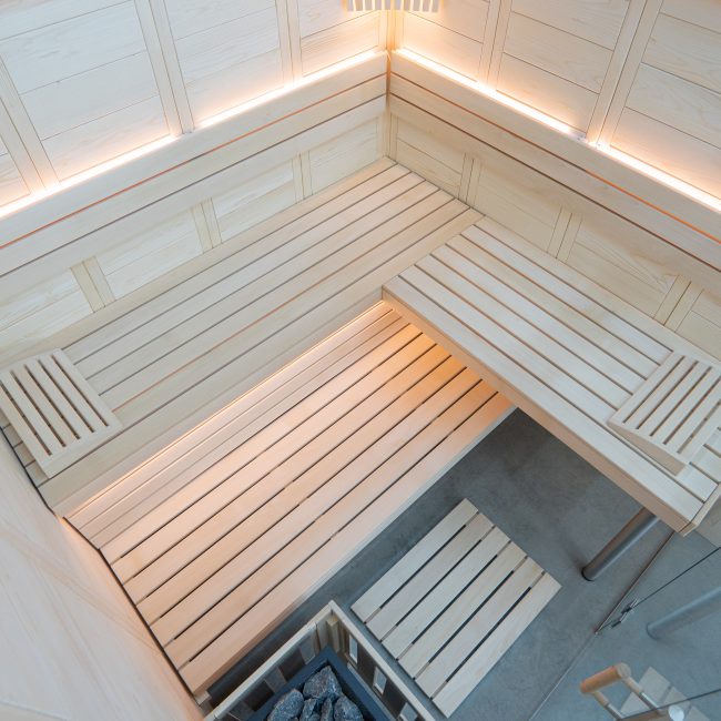 Detailblick in die Saunakabine Atlanta View